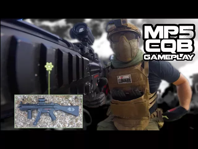 airsoft mp5 gameplay - riot shield & pistol combo - g&g mp5,marui hicapa,trmr